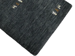 Charcoal Pictorial Gabbeh Modern Rug in All Size