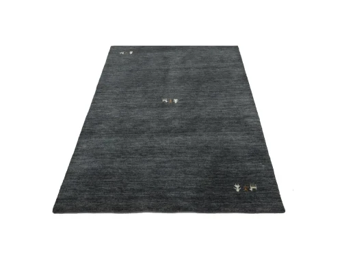 Charcoal Tribal 4X6 Gabbeh Modern Rug