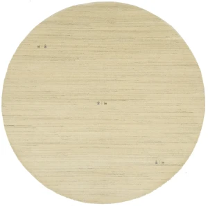 Cream Tribal 6X6 Gabbeh Modern Round Rug