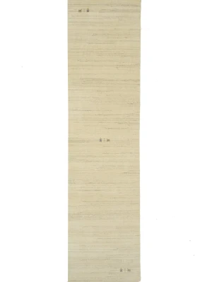 Oatmeal Tribal 3X10 Gabbeh Modern Runner Rug