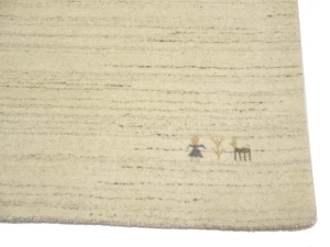 Oatmeal Tribal 3X10 Gabbeh Modern Runner Rug
