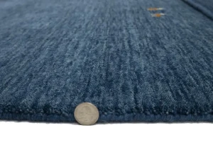 Steel Blue Tribal 3X5 Gabbeh Modern Rug