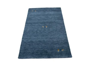 Steel Blue Tribal 3X5 Gabbeh Modern Rug