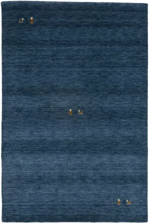 Steel Blue Tribal 4X6 Gabbeh Modern Oriental Rug