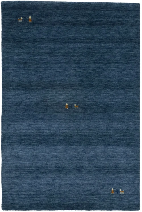 Steel Blue Tribal 4X6 Gabbeh Modern Oriental Rug