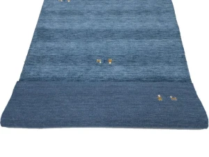 Steel Blue Tribal 4X6 Gabbeh Modern Oriental Rug