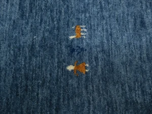 Steel Blue Tribal 6X9 Gabbeh Modern Oriental Rug