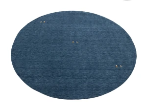 Steel Blue Tribal 8X8 Gabbeh Modern Round Rug
