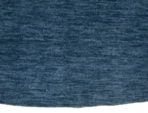 Steel Blue Tribal 8X8 Gabbeh Modern Round Rug