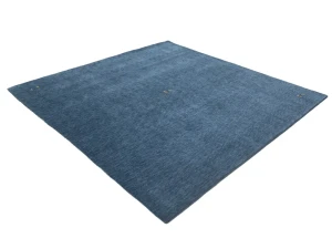 Steel Blue Tribal 8X8 Gabbeh Modern Square Rug