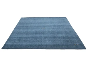 Steel Blue Tribal 8X8 Gabbeh Modern Square Rug