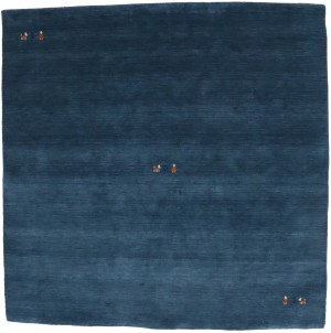 Steel Blue Tribal 6X6 Gabbeh Modern Square Rug