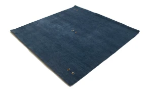 Steel Blue Tribal 6X6 Gabbeh Modern Square Rug