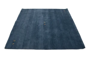 Steel Blue Tribal 6X6 Gabbeh Modern Square Rug