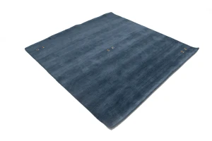 Steel Blue Tribal 6X6 Gabbeh Modern Square Rug