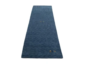 Steel Blue Tribal 3X8 Gabbeh Modern Runner Rug