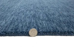 Steel Blue Tribal 3X8 Gabbeh Modern Runner Rug