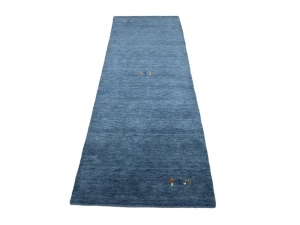 Steel Blue Tribal 3X8 Gabbeh Modern Runner Rug