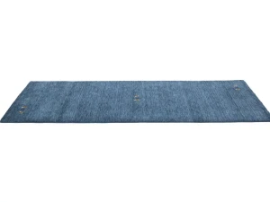 Steel Blue Tribal 3X8 Gabbeh Modern Runner Rug
