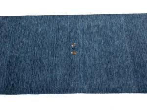 Steel Blue Tribal 3X8 Gabbeh Modern Runner Rug