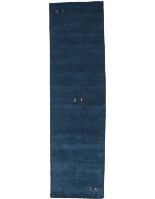 Steel Blue Tribal 3X8 Gabbeh Modern Runner Rug