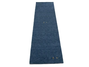 Steel Blue Tribal 3X10 Gabbeh Modern Runner Rug