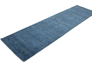 Steel Blue Tribal 3X10 Gabbeh Modern Runner Rug