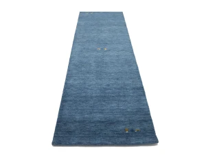 Steel Blue Tribal 3X10 Gabbeh Modern Runner Rug