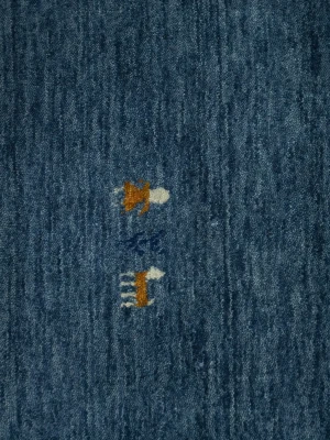 Steel Blue Tribal 3X10 Gabbeh Modern Runner Rug