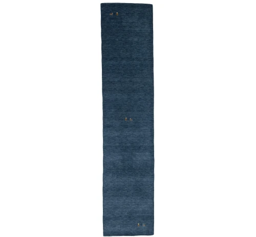 Steel Blue Tribal 3X12 Gabbeh Modern Runner Rug