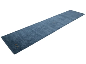 Steel Blue Tribal 3X12 Gabbeh Modern Runner Rug