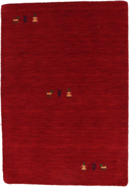 Red Tribal 2X3 Gabbeh Modern Rug