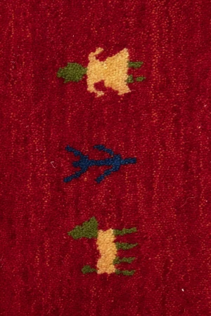 Red Tribal 6X9 Gabbeh Modern Rug