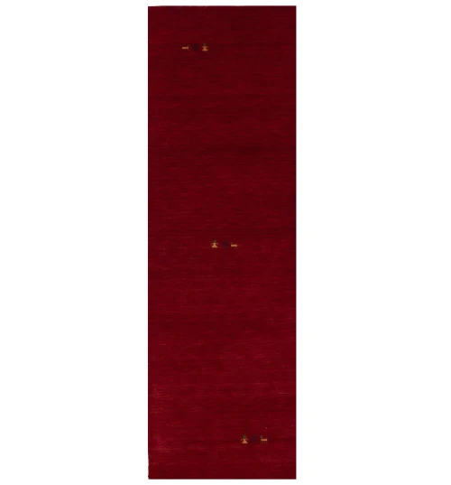 Red Tribal 3X8 Gabbeh Modern Runner Rug