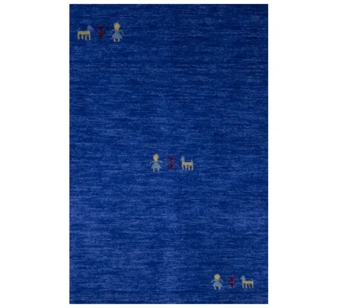 Royal Blue Pictorial Gabbeh Modern Rug in all sizes