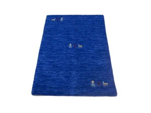 Royal Blue Pictorial Gabbeh Modern Rug in all sizes