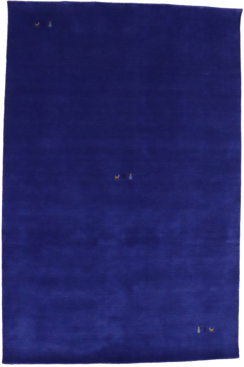 Royal Blue Tribal 5X8 Gabbeh Modern Rug