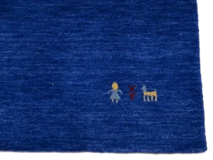 Royal Blue Tribal 3X8 Gabbeh Modern Runner Rug