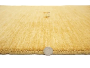 Golden Peach Pictorial Gabbeh Modern Rug in All Size