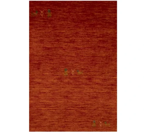 Orange-red Pictorial Gabbeh Rug in All Size