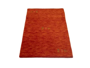 Orange-red Pictorial Gabbeh Rug in All Size