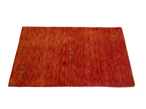 Orange-red Pictorial Gabbeh Rug in All Size
