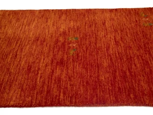 Orange-red Pictorial Gabbeh Rug in All Size