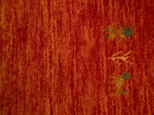 Orange-red Pictorial Gabbeh Rug in All Size