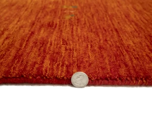 Orange-red Pictorial Gabbeh Rug in All Size