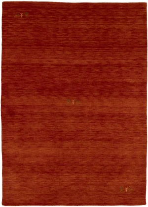 Orange-red Tribal 4X6 Gabbeh Modern Rug