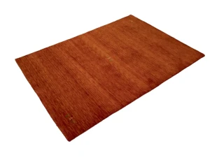 Orange-red Tribal 4X6 Gabbeh Modern Rug
