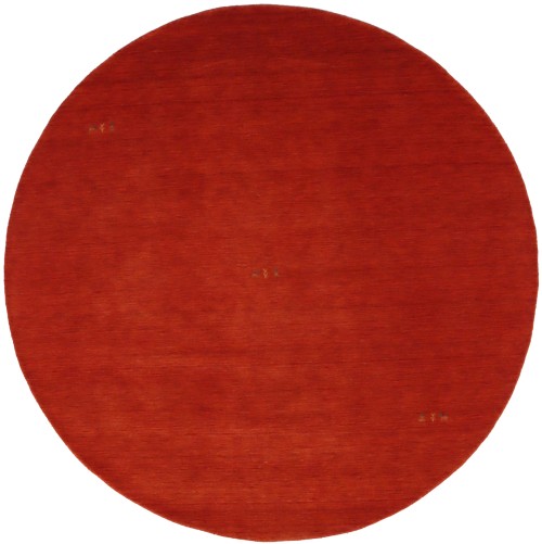 Orange-red Tribal 8X8 Gabbeh Modern Round Rug