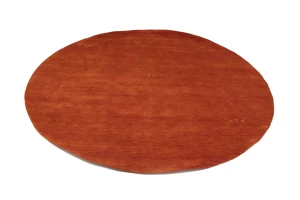 Orange-red Tribal 8X8 Gabbeh Modern Round Rug