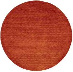 Orange-red Tribal 8X8 Gabbeh Modern Round Rug